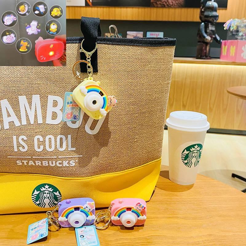 Camera Rainbow Projection Keychain Student Backpack Pendant Creative Gift Toys