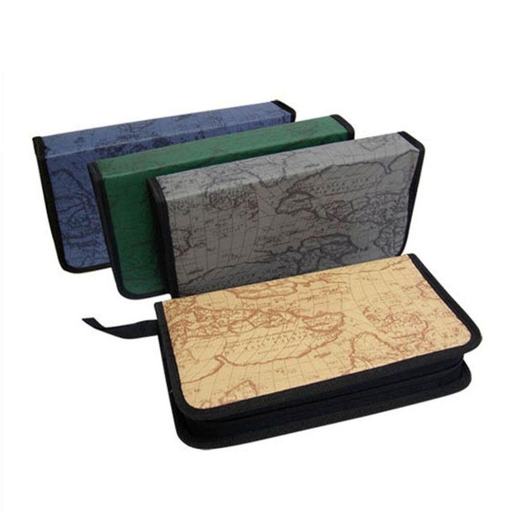 Durable Fabric Carry Case CD DVD VCD Game Accessories Disc Holder Organizer Storage Bag Wallet