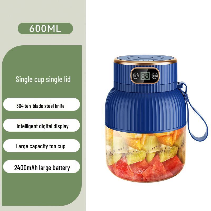 Ton-Ton Portable Wireless Electric Juicer Cup - Multifunctional, Large Capacity Fruit Juicer