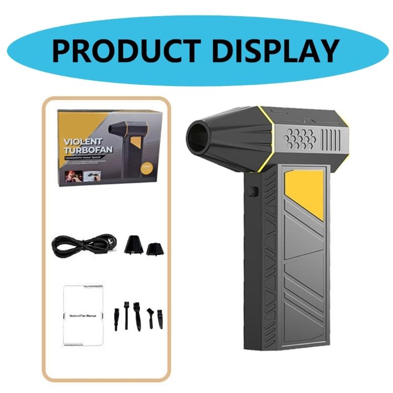 Car Blower Air Blasters Handheld Compressed Duster 3 Speed Modes for Multitask 130000rpm Rechargeable