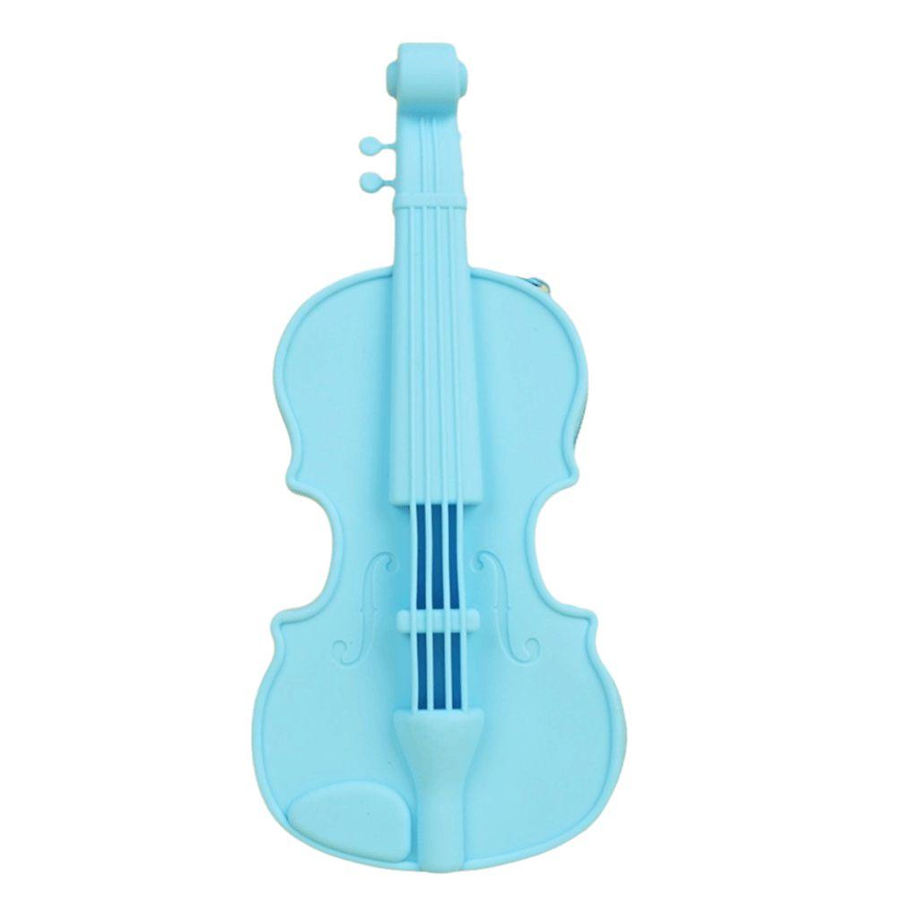 Cute Design Musical Note Cutouts Lightweight Silicone Pen Box Gift Music Lovers  Daily Storage