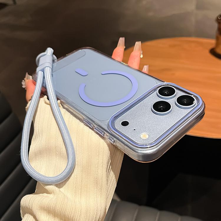Question Mark Clear PC Magnetic Phone Case with Lanyard