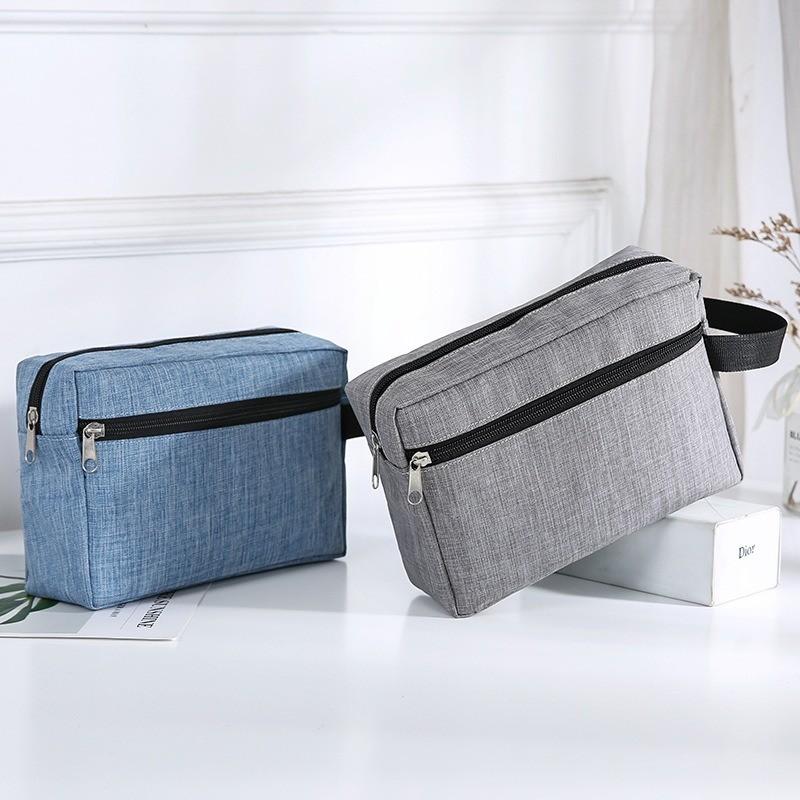 Versatile Layer Double Toiletry Bag Holder Hand Strap Outdoor Home Use Supplies