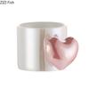 Liebe Herzförmiger Griff Keramikbecher 330ml Esstisch Kaffeetasse Milchteetassen Nachmittagstee Teetasse Obstsaftbehälter