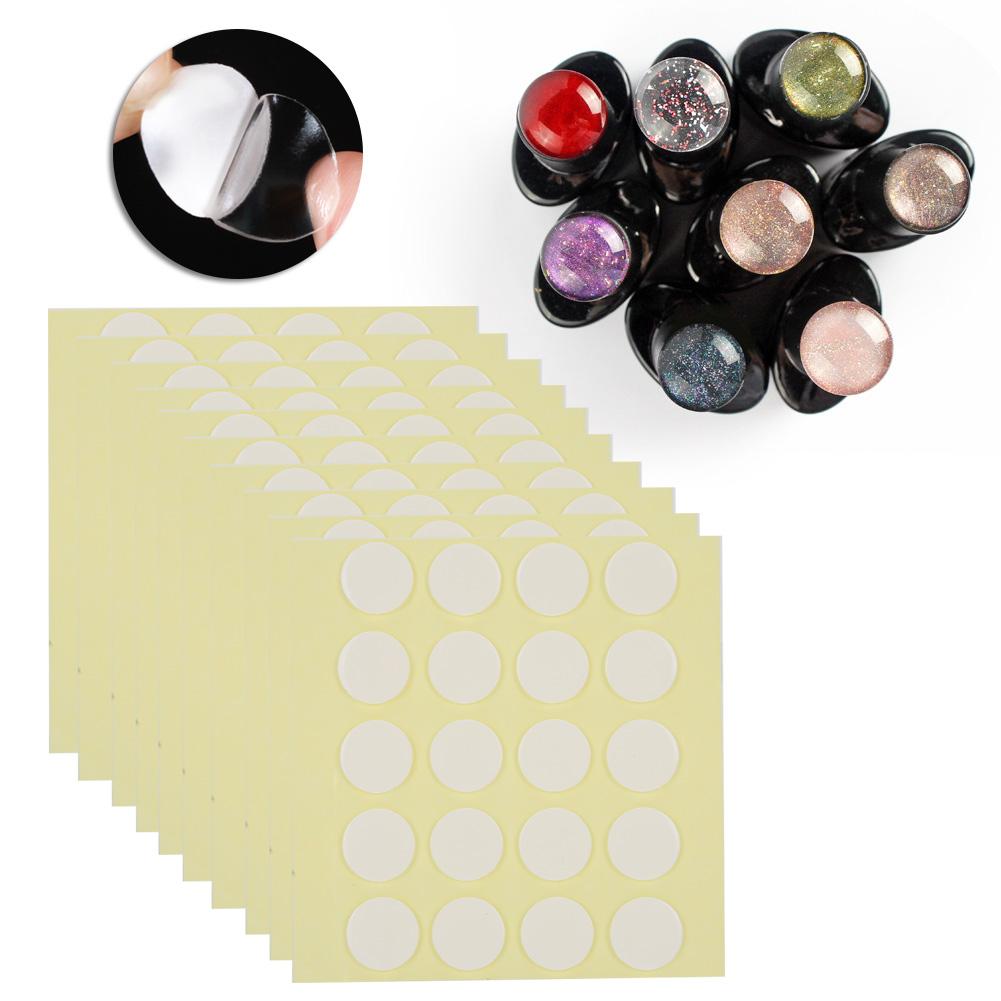 200Pcs Transparent Round Double Sided Tape Sticker Strength Adhesive Sticker Nail Art
