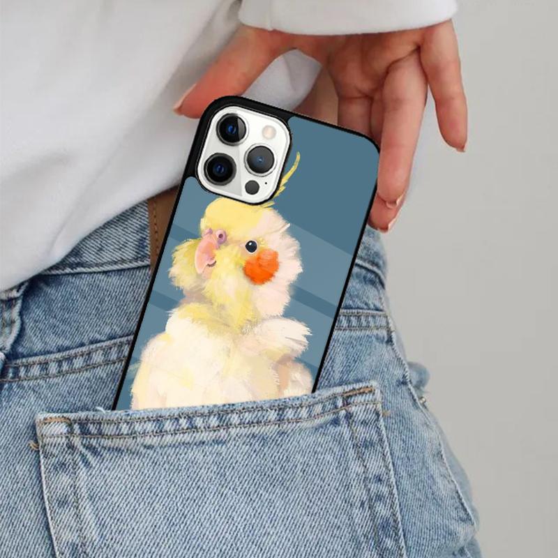 Molliger Nymphensittich Papagei Vogel Handyhülle Magesafe Magnetische Kabellose Abdeckung Für iPhone 17 Air 16 16e 11 12 13 14 15 Pro Max Plus