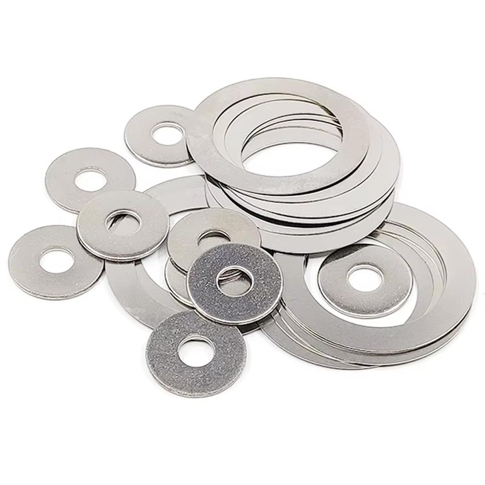 SUS304 Stainless Steel Ultra Thin Flat Gaskets DIN988 M1-M3 Adjusting Shim Washers Precision Fasteners Hardware Accessories