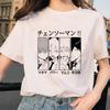 Kettensäge Unisex T-Shirt Damen Japanischer Anime Gotische T-Shirts Grafik Y2k Kleidung Lustiges Cartoon Unisex Kurzarm T-Shirt Oberteile