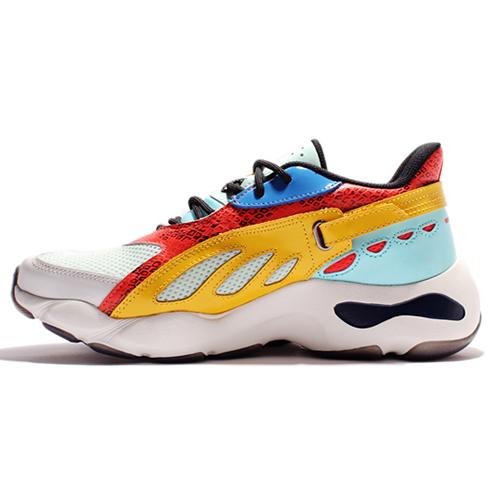 New LiNing Chunky Sneakers Women's Low Top Yellow/Red AGLN072-11