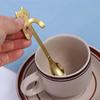 Cat Cartoon Kitchen Gadget Coffee Drinking Stainless Steel Flatware Stirring Spoons Teaspoon Dessert Spoon Coffee Spoon