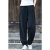 Spring Women Harem Pants Blend High Waist Casual Loose Comfortable Trousers with Pockets