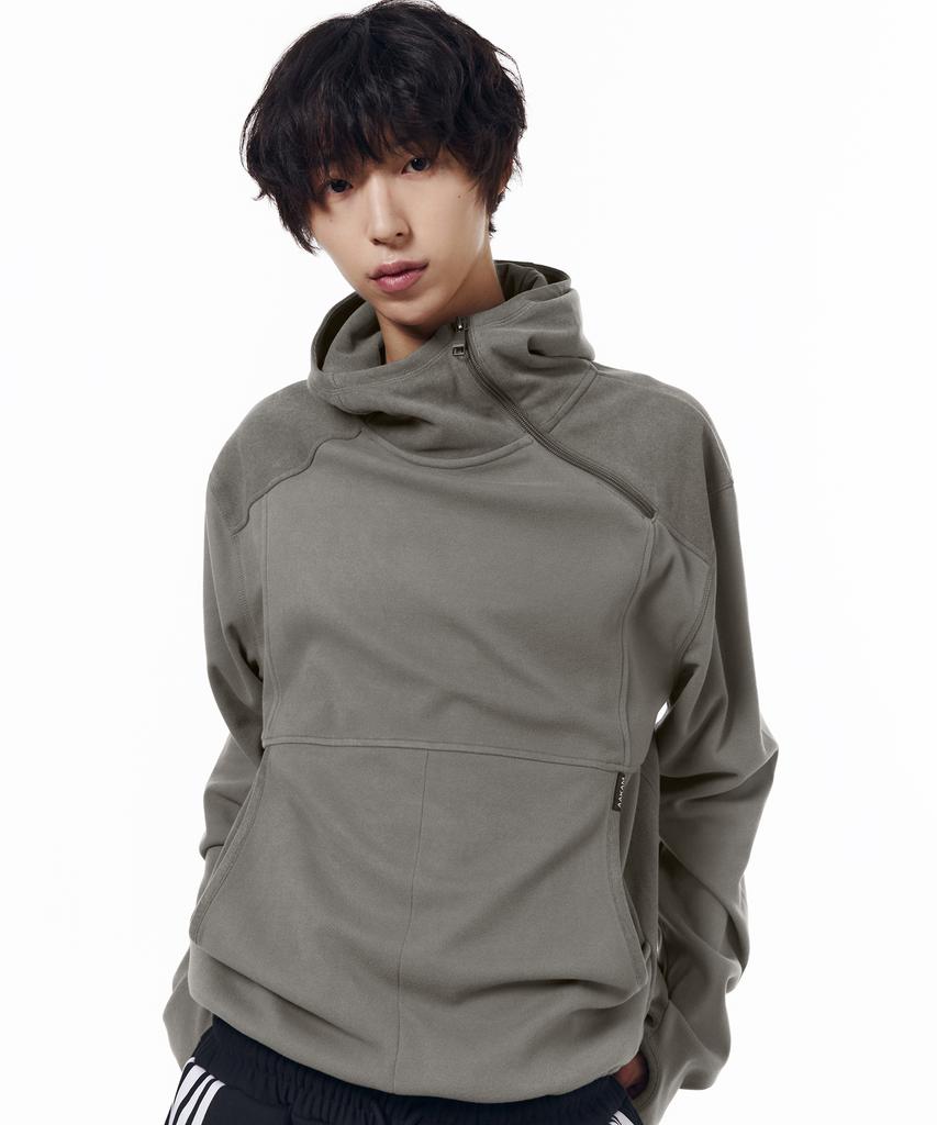 AAKAM Fleece Utility Hooded Long Sleeve (Gray)