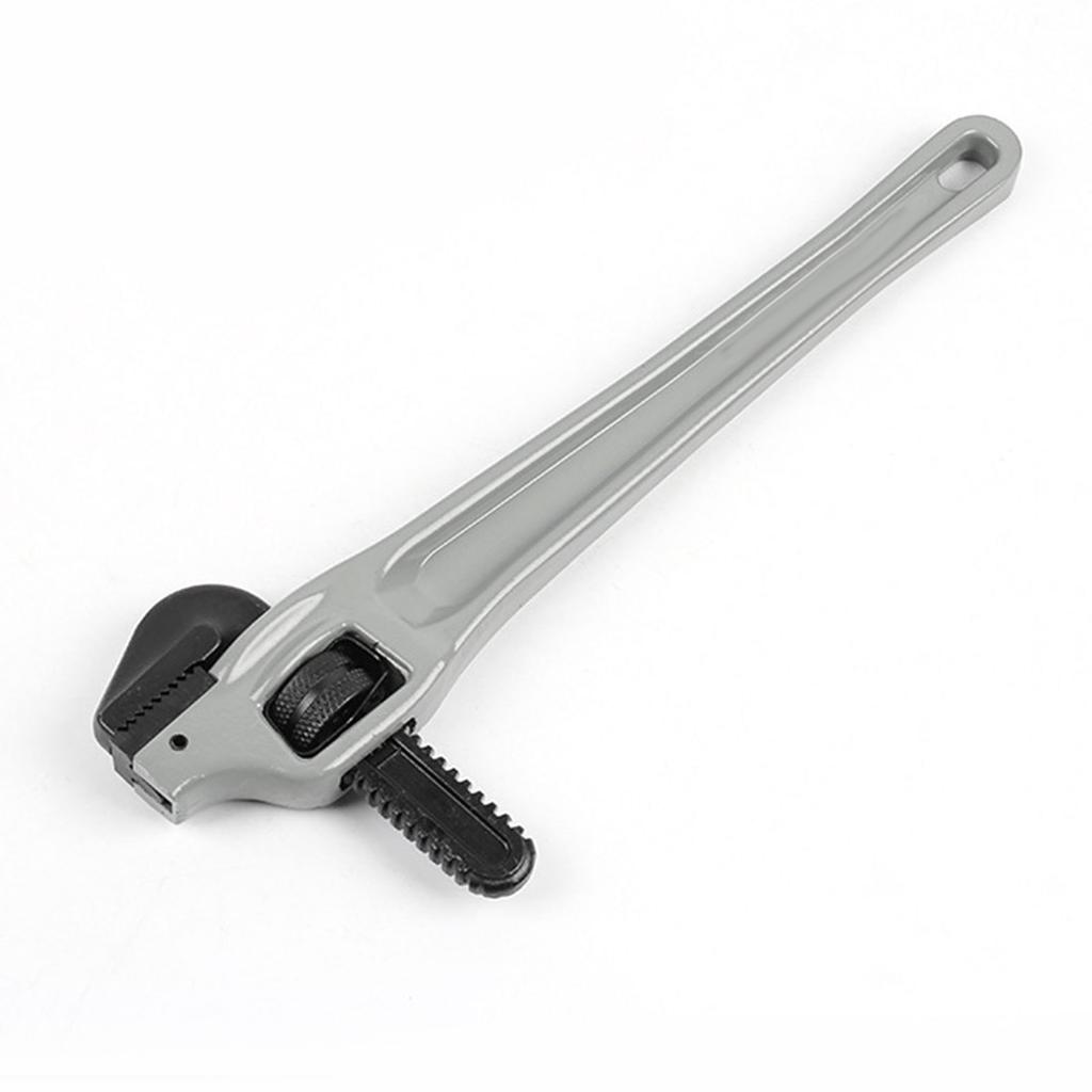 Offset-Rohrzange, Heavy Duty, Aluminiumlegierung, Sanitärzange mit Cr-Mo-Schwimmhakenbacken und I-Trägergriff
