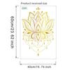 European Style Golden Lotus Wall Sticker for Kids Room Bedroom Living Room Home Wall Decoration