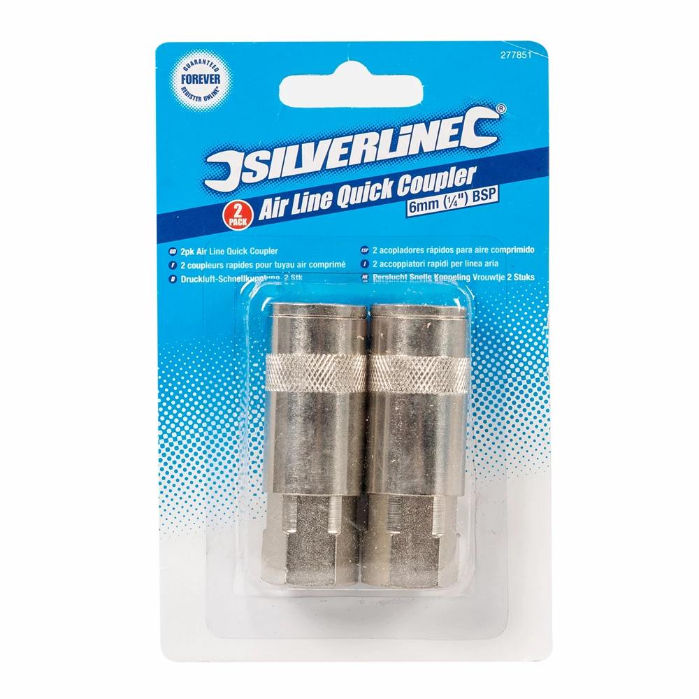 Silverline Air Line Coupler (Pack of 2)