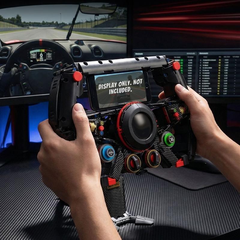High-Quality 1221Pcs High-Quality Racing High-Quality Steering High-Quality Wheel High-Quality Building High-Quality Blocks, High-Quality Simulated