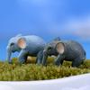 Mini Simulation Elephant Ornament DIY Micro Landscape Accessory Home Decor Ornament 5PC