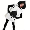 Alice In Wonderland Spades Poker Costumes, Halloween Men's and Women's Funny Couple Performance Costumes