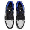 Air Jordan 1 Low Black Game Royal Men Sneakers White Metallic-Platinum 553558-007