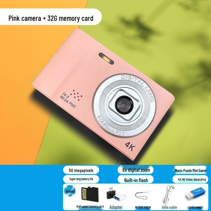 Retro CCD Digital Camera D04: Multifunctional, Portable, Perfect for Selfies and Travel