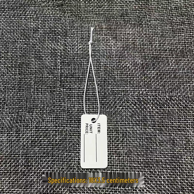 In-Stock Blank Cardboard Jewelry Tags with Elastic Rope for Clothing Accessories