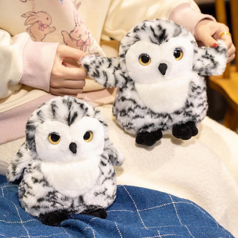 18cm Schneeeule Plüschtier Spielzeug Cosplay Plüschtier Weiche ausgestopfte Eule Spielzeug Weiße Eule Niedliche Vögel Ausgestopft Anime Heimdeko Kindergeschenke