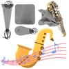 Saxophone Clarinet Cleaning Tools Kit Inner Chamber Cleaning Cloth 3 Pcs Cleaning Cloth Musical Instrument Maintenance