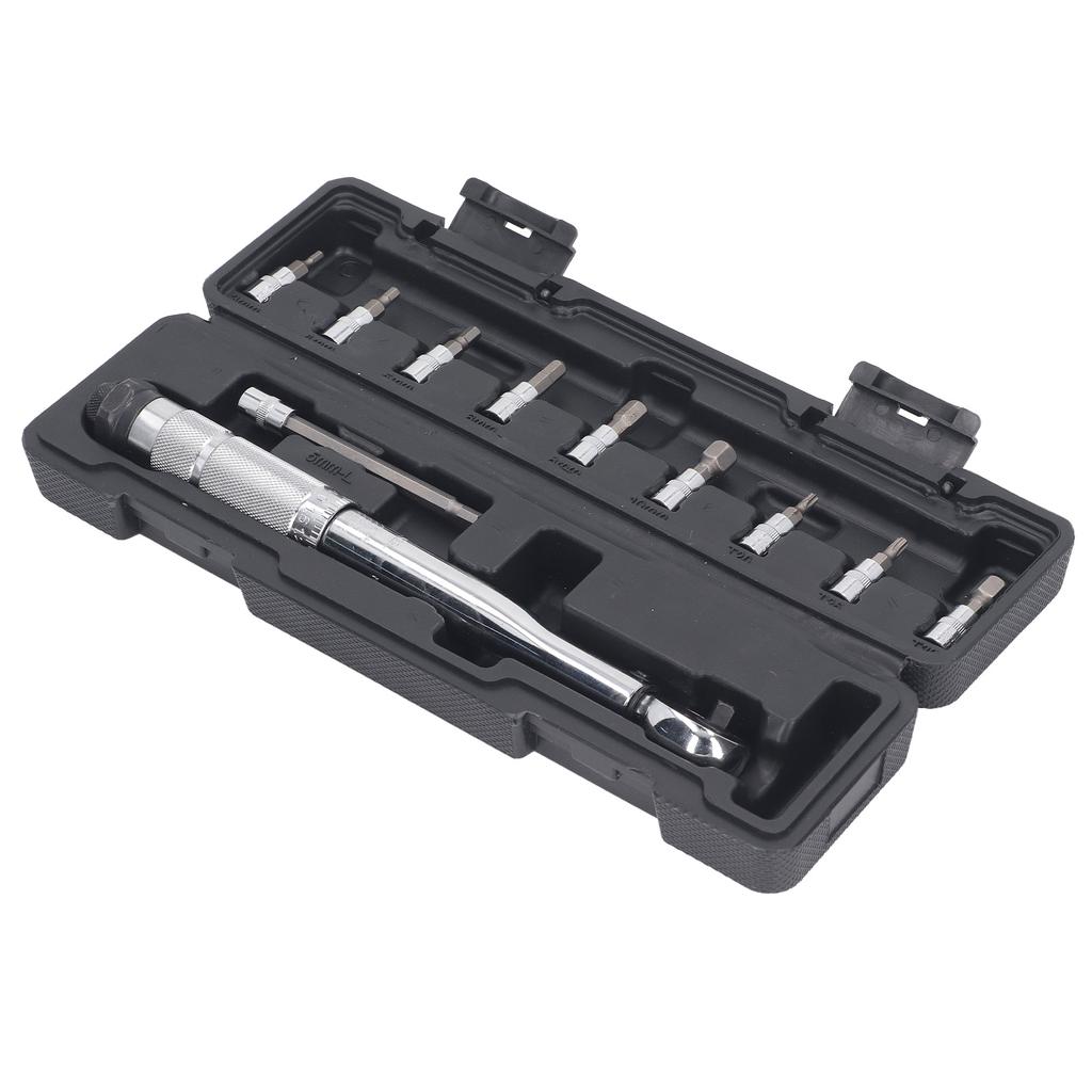 Ratchet Wrench 5‑25N M Adjustable Torsion Screwdriver 1 4in Right Angle Reversible Wrench Set Kit