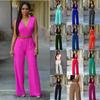 European American Women's Belted Casual Jumpsuit - LL2196