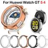 Bling PC Hollow Case For Huawei Watch GT 5 4 41mm /5 Pro 42mm Cover Skin Samrt Strap Diamond Crystal Bumper Protector GT5 GT4