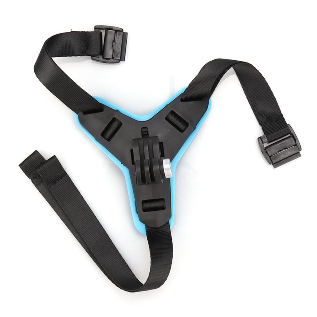 Lightweight Motorcycle Camera Chin Strap Mount Secure Attachment For Action Cameras Adjustable Helmet Compatibility