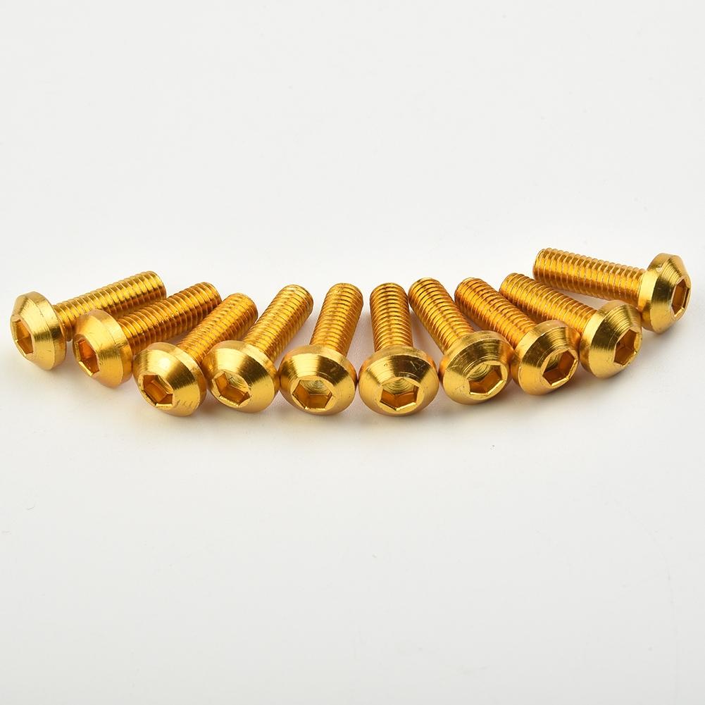 Piese Piuliță Parbriz de Înlocuire 10 buc Aluminiu Anodizat Motocicletă Cauciuc