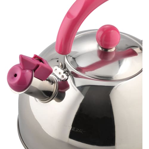 Wahei freiz Kettle Hot Water Candil 2.5L Pink Whistle Type IH Compatible CR-5286