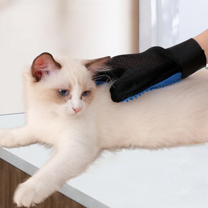 Pets Comb Cat Gloves Five Finger Massage Soothing Dogs Pet Mittens Easy To Clean Spiral Vertebral Tooth Comb Animal Grooming Brush Hair Remover