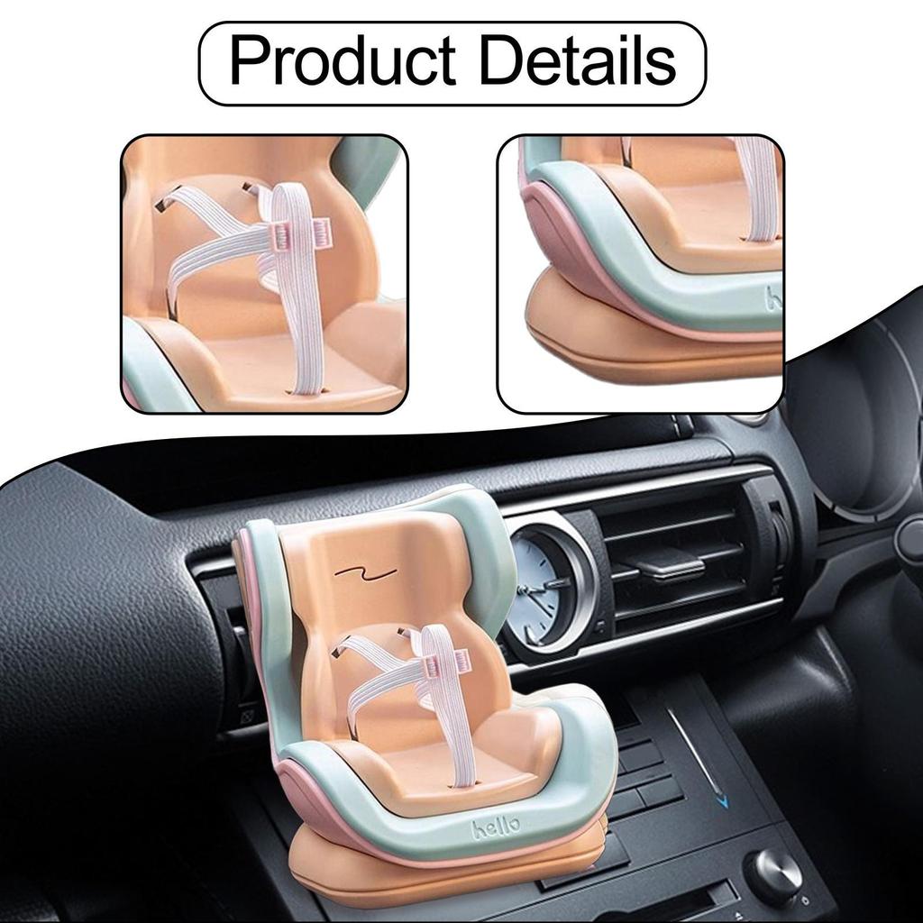Air Vent Clip Doll Chair for Car, Creative Vehicle Ornament