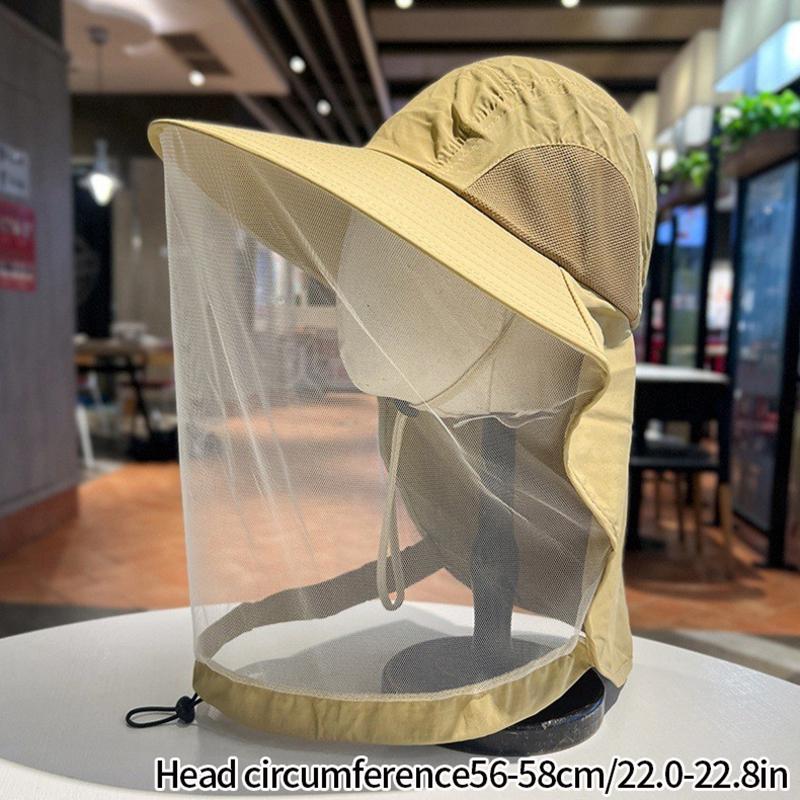 Outdoor Anti Insect-repellent Fishing Hat Breathable Uv Protection Hiking Climbing Hat Traveling Sun Hats for Men Women