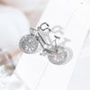 Creatieve Fiets Broche voor Dames Heren Mode Strass Bloemenmand Broches Spelden Sieraden Accessoires Feest Cadeaus 2025