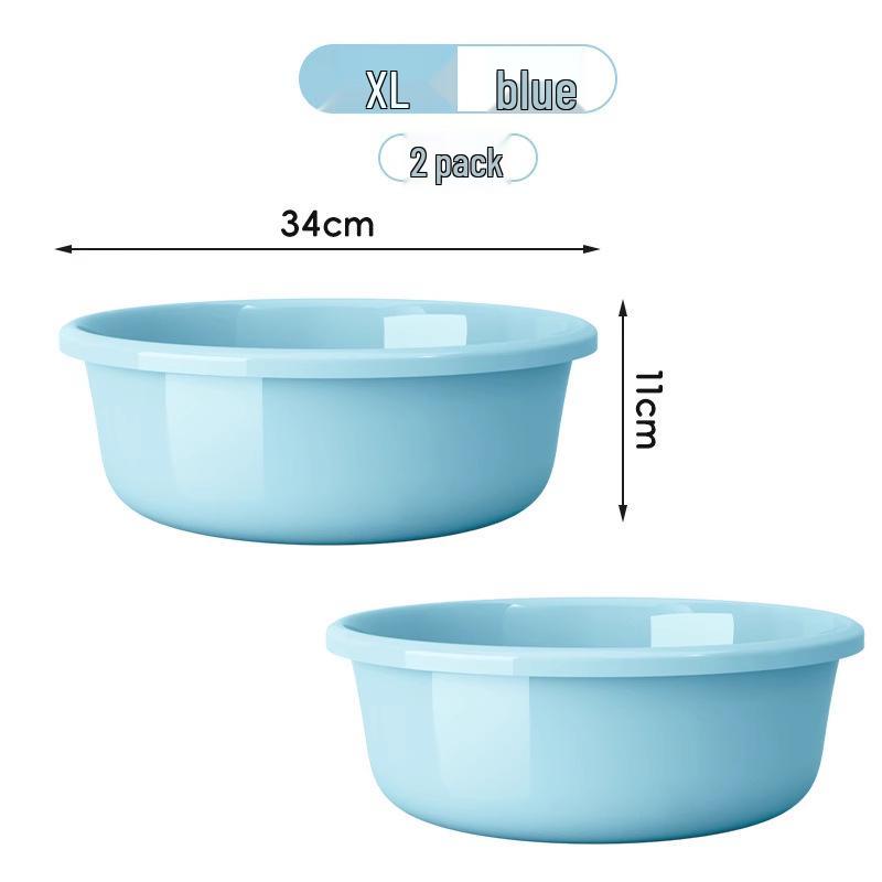 Large Durable Multi-Purpose Plastic Wash Basin for Dorms and Babies