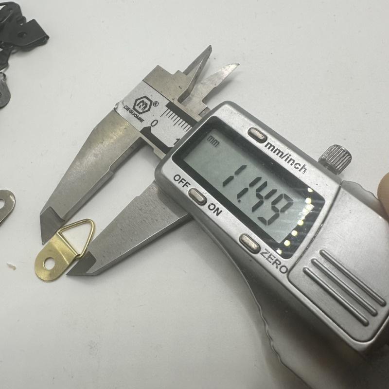 100Pcs Photo Frame Hook Accessories Triangle Hanging Ring Hardware Hanging Buckle Picture Frame Medium Ring Screw Golden Triangle Hook