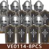 Castello Medievale Cavalieri Soldato Figure Blocchi da Costruzione Fanteria Legione Impero Guerriero Arco Spada Casco Milizia Mattoncini Giocattolo Regali