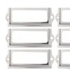 20 Porta Etichette per Fascicoli Cornice Etichetta Cassetto Targhetta Ferramenta con Viti per Scatola