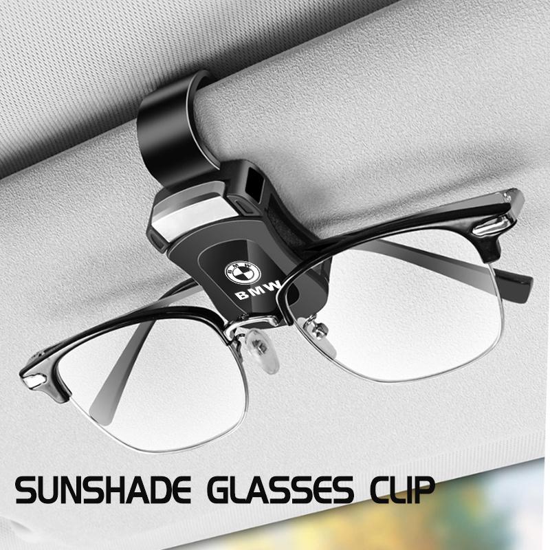 AAAXG1 Car Sun Visor Sunglasses Holder Clips Portable Storage Rack For BMW Performance X1 M3 M6 F01 F02 E34 E36 E60 F10 F20 X6