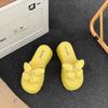 Thick-soled non-slip heightening beach sandals 2025 summer wear new popular fashionable muffin fairy wind cool slippers