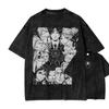 HxH Camicia Anime in Cotone Lavato Vintage, Maglietta Manga con Lavaggio Minerale, Vintage I