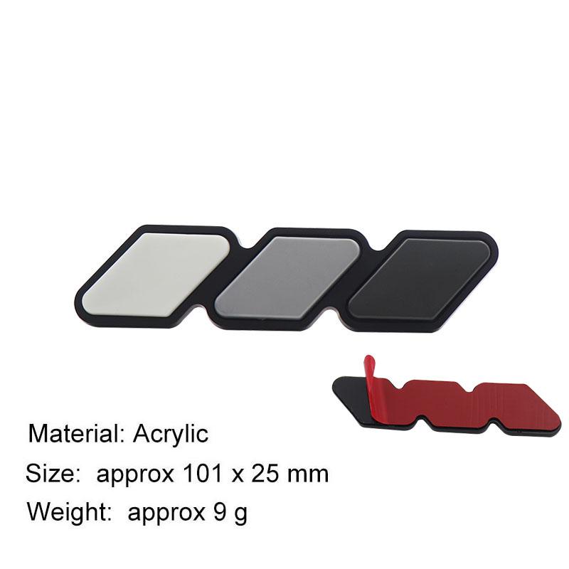 3 Colors Grille Badge Car Three-color National Flag Grille Emblem Mesh Slotted Grill Auto Badge Accessories