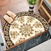 Simple Nordic Style Semi-circular Bath Mat Non-slip Bedroom Carpet High Quality Absorbent Mat Home Decoration Entrance Door Mats