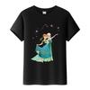 Kawaii Disney Frozen Olaf Cartoon Boy Tees Girls Loose T-shirt Harajuku Y2k Blouses Kids Tops O-Neck Tshirt Gothic Clothes