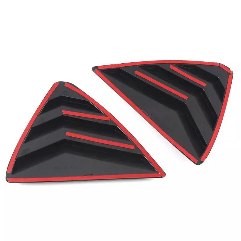 For Mazda CX-5 CX5 2017 2018      Car Rear Window Louver Shutter Cover Exterior Side Vent Scoop Trim Sticker