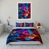 Colorful Abstract Art Set Multiple sizes kid's and adults' bedroom Exquisite 3PC bedding set gift