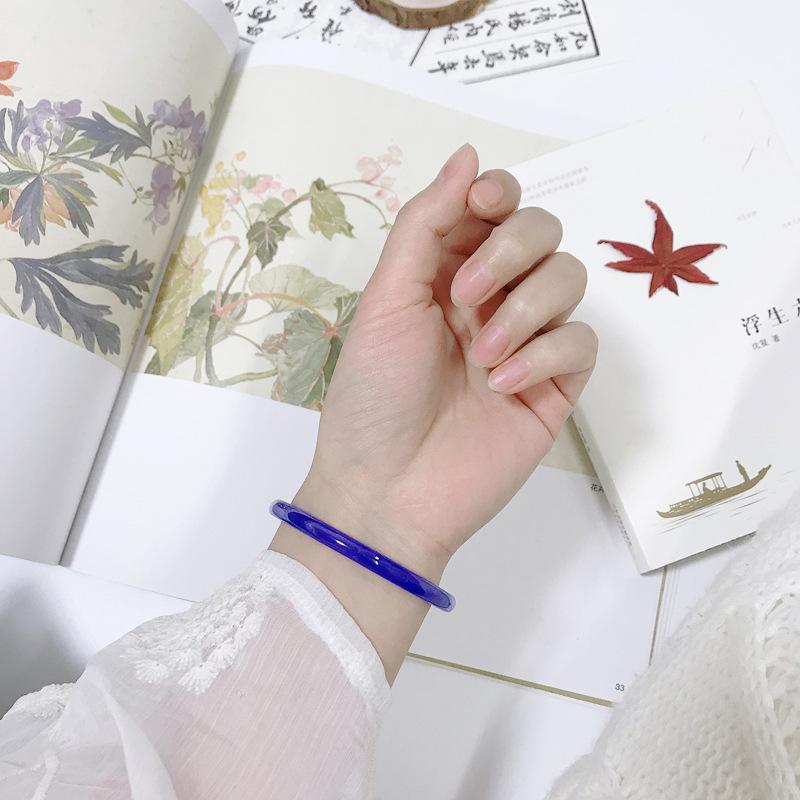 Set Brățări Jingle Glazurate cu Agat Jad Imitat